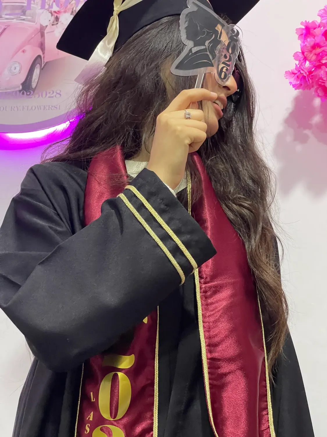 Graduation Mirror Pose by Joury Flowers